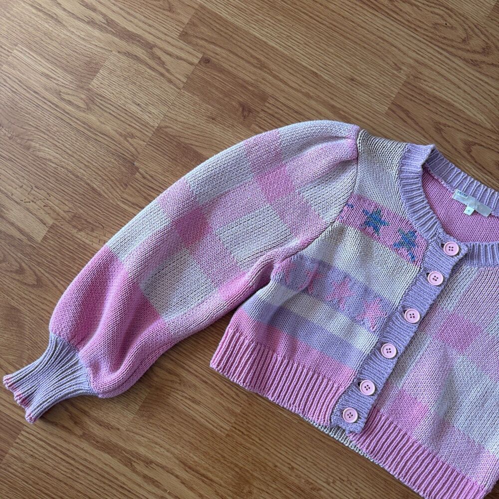 LoveShackFancy Bedford Cropped Cardigan Size Medium - Picture 6 of 12